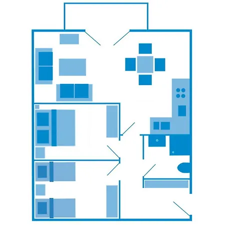 شقة Residenz Am 2-39 *